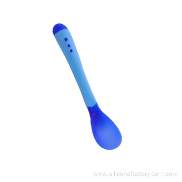 Silicone Baby Portable Silicone Baby Feeding Spoon